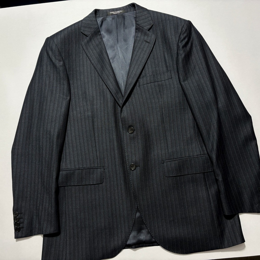 PIERO GABRIELI Blazer Sport Coat ERMENEGILDO ZEGNA WOOL 2 Button Italy Mens 44R